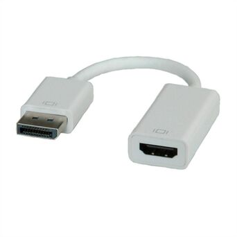 ROLINE Adaptador DisplayPort™ (M) -  HDMI™ (F), Cinzento