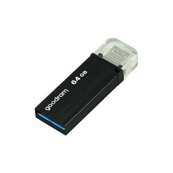 Disco Flash OTG, USB 3.0, 16 GB, Preto