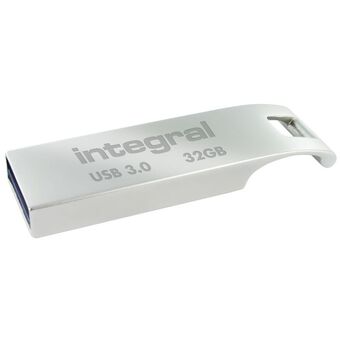 INTEGRAL MEMORY Unidade Flash USB 3.0 Metal, 32 GB, Prateado
