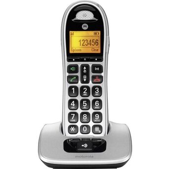 Motorola Telefone Sem Fios Sénior CD301, Cinzento