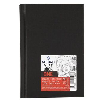 CANSON Diário Gráfico One Art Book™, A6 102 x 152 mm, 100 g/m², 100 Folhas
