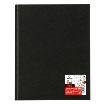 CANSON Diário Gráfico One Art Book™, A4, 100 Folhas, Capa Texturada Preta