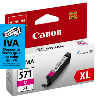 Canon Tinteiro CLI-571M XL (0333C001) magenta, pacote único, de alto rendimento