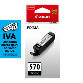 Canon Tinteiro PGI-570PGBK (0372C001) preto, pacote único, de rendimento padrão