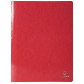 EXACOMPTA Pasta com ferragem Iderama para 200 folhas A4, 240 x 320 mm, cartão com polipropileno, vermelho