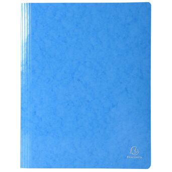 EXACOMPTA Pasta com ferragem Iderama para 200 folhas A4, 240 x 320 mm, cartão com polipropileno, azul-claro