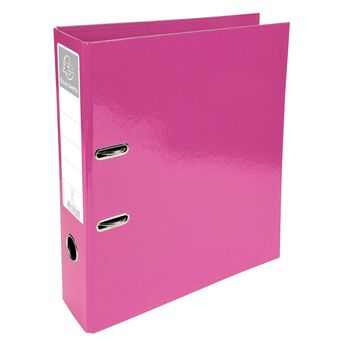 EXACOMPTA Arquivador Iderama com alavanca e mecanismo Prem'Touch® para 760 folhas A4, 320 x 300 x 70 mm, cartão com polipropileno, rosa