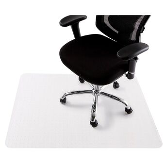 Staples Tapete para cadeira, retangular, 900 mm x 1200 mm, alcatifa, policarbonato 100% reciclável, transparente