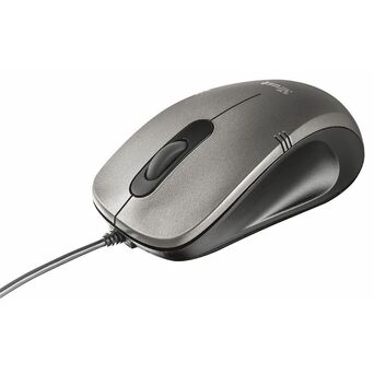 Trust Rato Ótico Ivero, USB, 1000 dpi, Cinzento