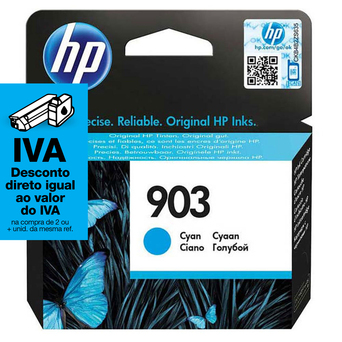 HP Tinteiro Original 903, Embalagem Individual, Azul, T6L87AE#BGY