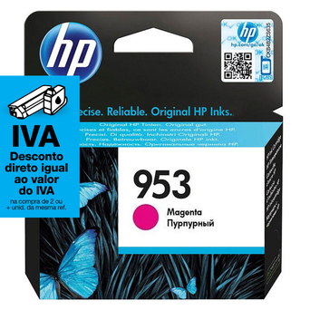 HP Tinteiro Original 953, Embalagem Individual,Magenta, F6U13AE#BGY
