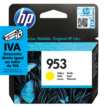 HP Tinteiro Original 953, Embalagem Individual, Amarelo, F6U14AE#BGY