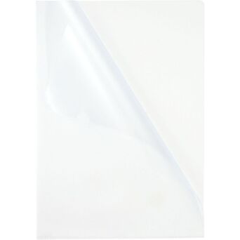 Staples Pasta em L Standard Plus, A4, Polipropileno, 302 x 217 mm,  Transparente com Efeito de Casca de Laranja, Embalagem de 25