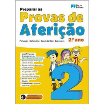 PORTO EDITORA Livro Preparação Provas de Aferição 2017, Português, Matemática e Estudo do Meio, 2º Ano