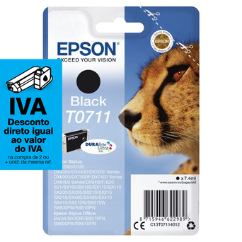 Epson Tinteiro T0711 Preto, C13T07114022
