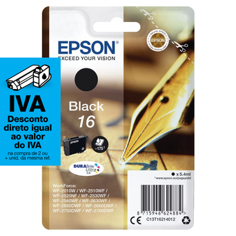 Epson Tinteiro 16,  Preto, C13T16214022
