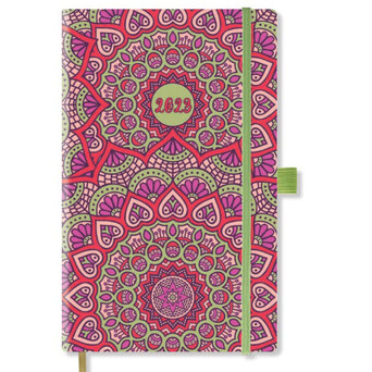 PAPIRO Agenda Semanal Mandala, 130 mm x 210 mm, Azul