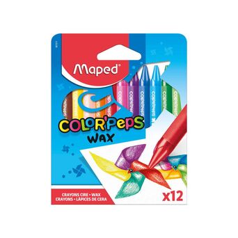 Maped Lápis de Cera ColorPeps, 12 Cores