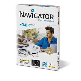 Navigator Papel Home Pack para Laser, Jato de Tinta, A4, 80 g/m², Branco
