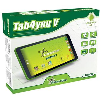SCIENCE4YOU Tablet Tab4You V 7'', Quad Core 1.1, 1 GB RAM e Capa de Silicone