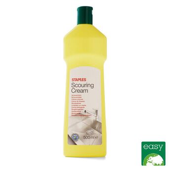 Staples Produto de Limpeza em Creme Abrasivo, Fragrância de Citrino, Líquido Branco Pronto a Utilizar, 500 ml