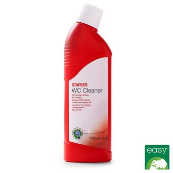 Staples Produto de Limpeza de Casa de Banho, Fragrância de Pinho, Concentrado, Vermelho, 750 ml