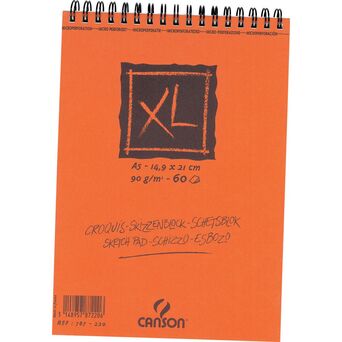 CANSON Bloco de Desenho XL, A5, 149 x 210, 60 Folhas, 90g