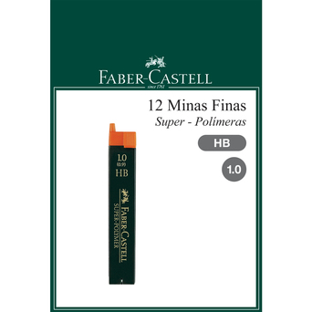 FABER-CASTELL Mina para Lapiseiras Super-Polymer, Mina HB de 1,0 mm