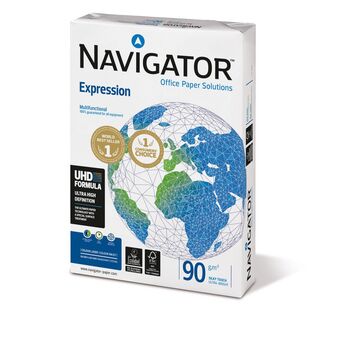 Navigator Papel Impressora A4 Expression, 90 g/m², Branco Ultra Brilhante, Resma