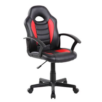 Cadeira Gaming Junior 9353S, Pele Sintética, Preto e Vermelho