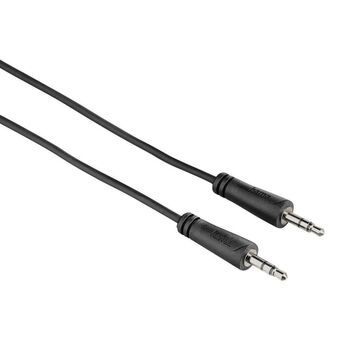 hama Cabo Áudio Jack 3.5 mm, 0,75 m, Preto