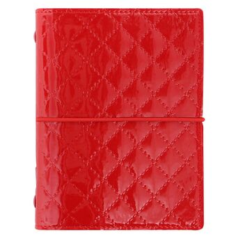 Filofax Organizador Pocket Domino Luxe, 145 x 110 x 40 mm, Vermelho