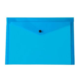 Beautone Bolsa de Documentos, A7, Polipropileno, Azul Transparente