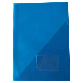 Classificador Triângulo, A4, PVC, Azul, Pack 5 Unidades