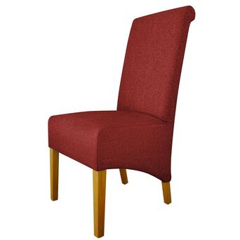 Cadeira Capri, 480 x 1060 x 440 mm, Forrada a Tecido, Vermelho, 2 Unidades