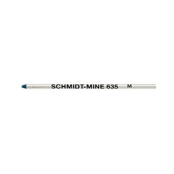 Recarga para Esferográfica Mini Schmidt-Mine 635, Ponta Média, Tinta Azul