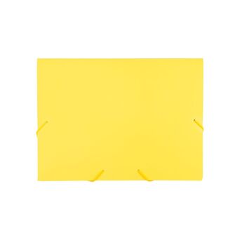 Staples Pasta de Projeto, A4, Lombada de 40 mm, com Fecho Elástico de 2 Vias, Polipropileno, Amarelo Pastel