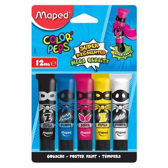 Maped Guache Color’Peps, 12 ml, Cores Primárias
