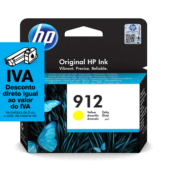 HP Tinteiro Original 912, Amarelo, Embalagem Individual, 3YL79AE