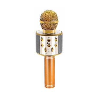 Microfone de Karaoke, Bluetooth®, Dourado