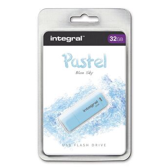 INTEGRAL MEMORY Disco USB 2.0 Pastel, 32 GB, Azul