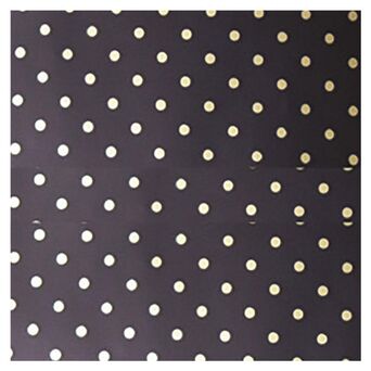 COLIBRI Rolo para Embrulhos Máquina Perfecta®, 30 cm x 30 m, Polipropileno, Azul Escuro com Bolas Prateadas