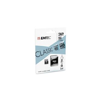 EMTEC Cartão de Memória microSDXC™ Classic Class 10, 32 GB, 20 Mbps Velocidade Leitura, com Adaptador