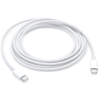 APPLE Cabo USB-C (M) - USB-C (M), 2 m, Branco