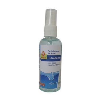 HIDRO Desinfetante de Mãos em Spray Hidroderme, com Álcool e Dermoprotetor, 60 ml