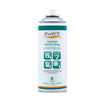 EWENT Spray Álcool Isopropílico para Limpeza de Painéis Eletrónicos EW5611, 400 ml