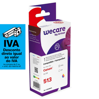 Wecare Tinteiro refabricado, compatível com CANON CL-513, 2971B001, 3 cores embalagem Única