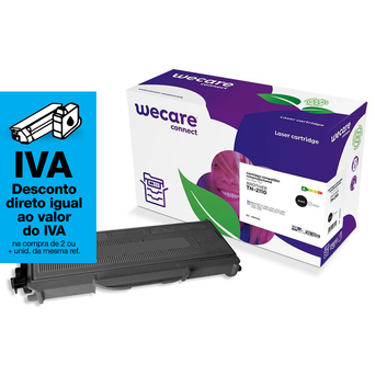 Wecare Toner remanufaturado, preto embalagem Única, TN-2110, Compatível com BROTHER TN-2110