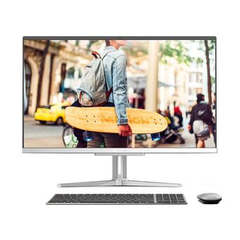 MEDION Desktop All-in-One Akoya® E23403, 23,8’’, Intel® Core™ i5-1035G1, 8 GB RAM, 512 GB Disco, Prateado