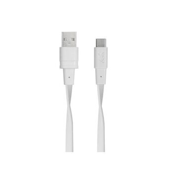 RIVACASE Cabo USB-A – USB-C WT21, 2,1 m, Branco